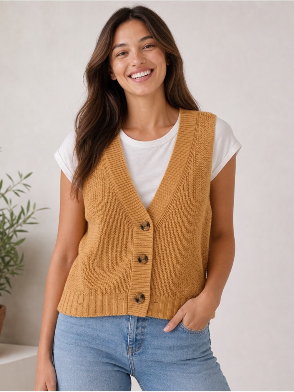 SOCIETY 212 Sweater vest with t-shirt set.